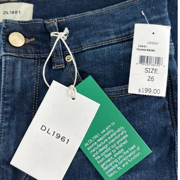 DL1961 Thunderbird Bridget Boot High Rise Instasculpt™ Jeans Size 26 - Picture 4 of 10